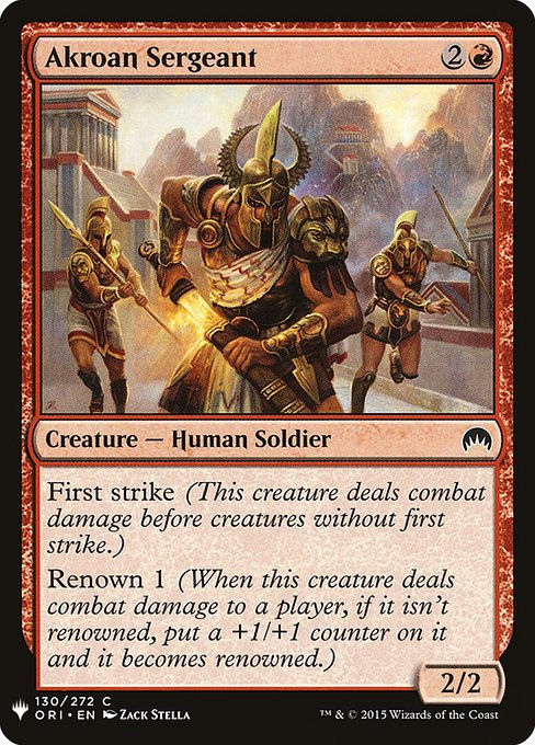 Akroan Sergeant (PLST) (ORI-130)