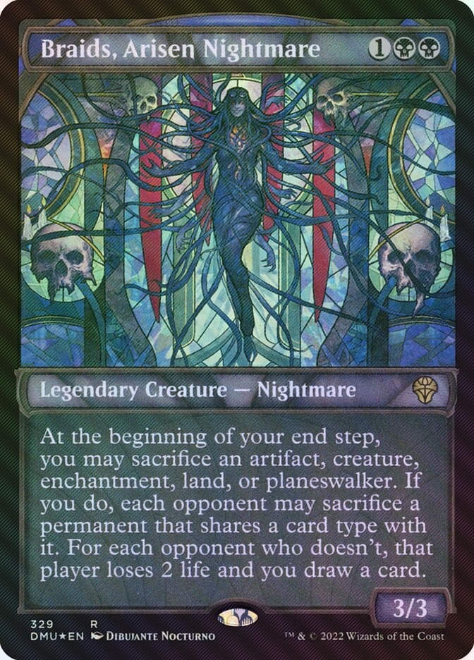 Braids, Arisen Nightmare (DMU) (329) / Showcase / Textured Foil