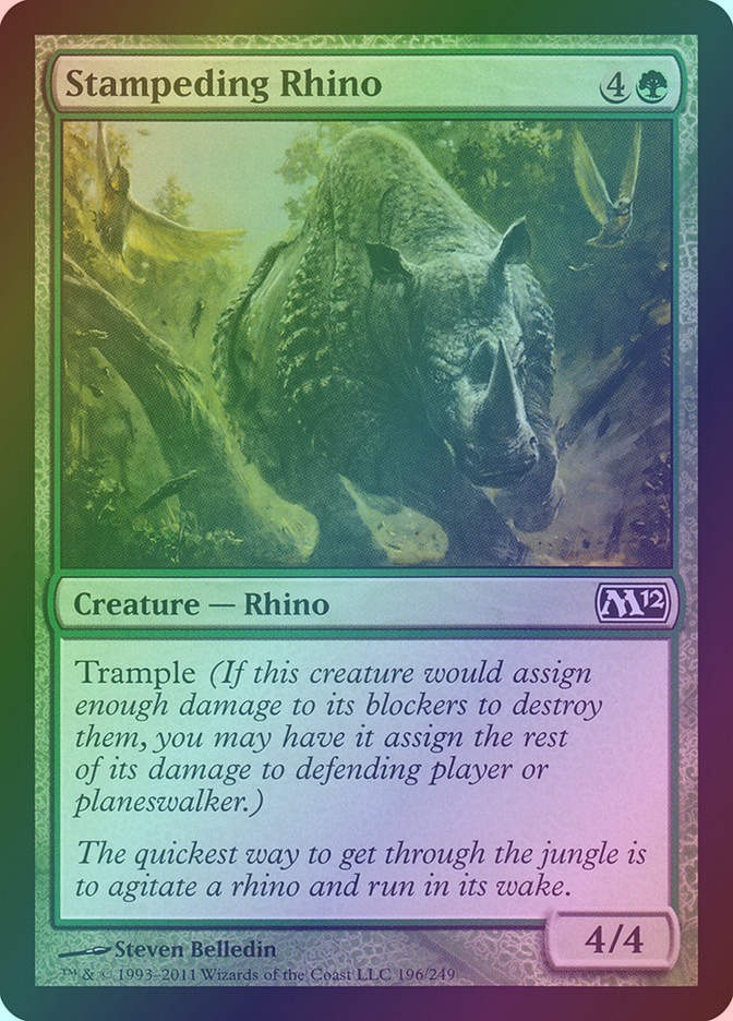 Stampeding Rhino (M12) (196) / Foil