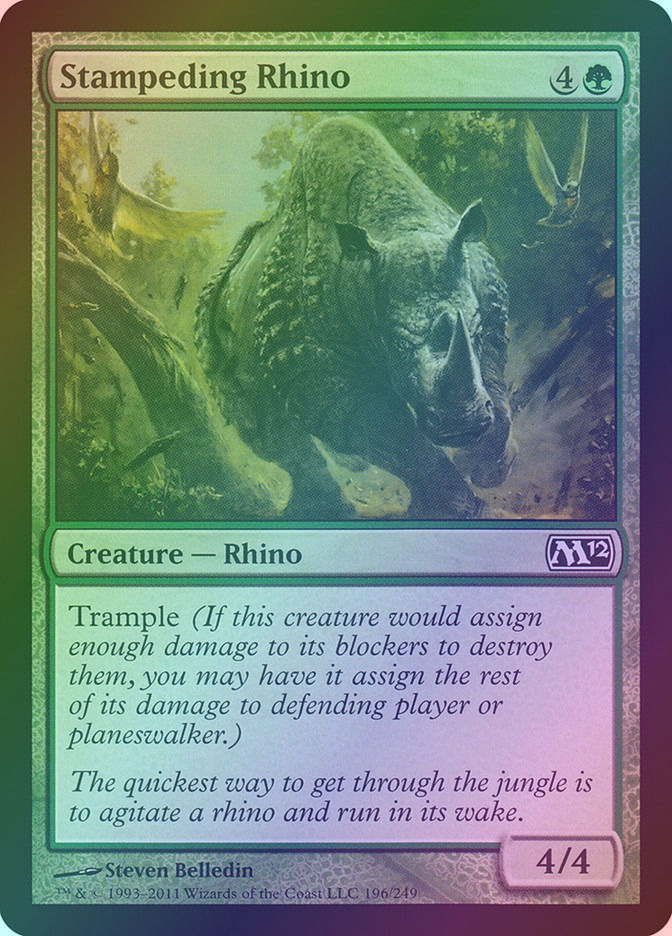 Stampeding Rhino (M12) (196) / Foil