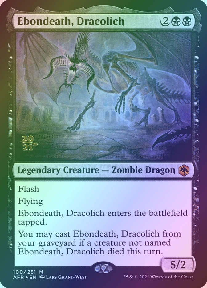 Ebondeath, Dracolich (PAFR) (100s) / Foil