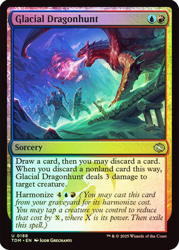 Glacial Dragonhunt (TDM) (188) / Foil