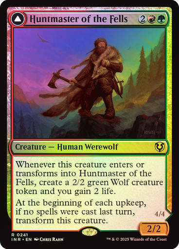 Huntmaster of the Fells // Ravager of the Fells (INR) (241) / Foil