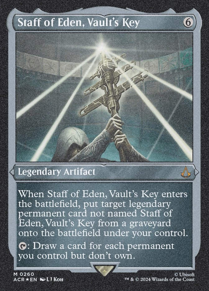 Staff of Eden, Vault's Key (ACR) (260) / Foil Etched
