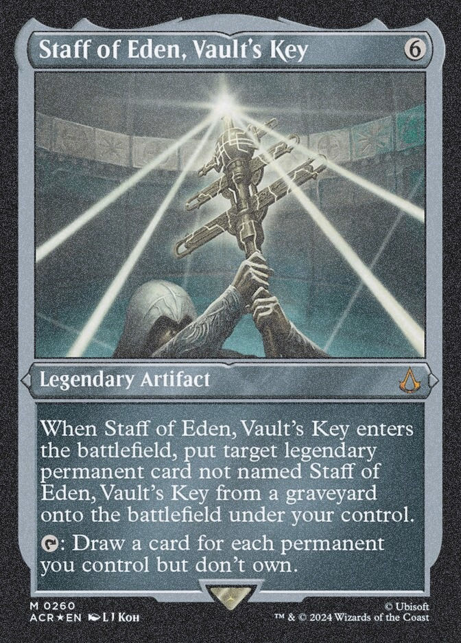 Staff of Eden, Vault's Key (ACR) (260) / Foil Etched