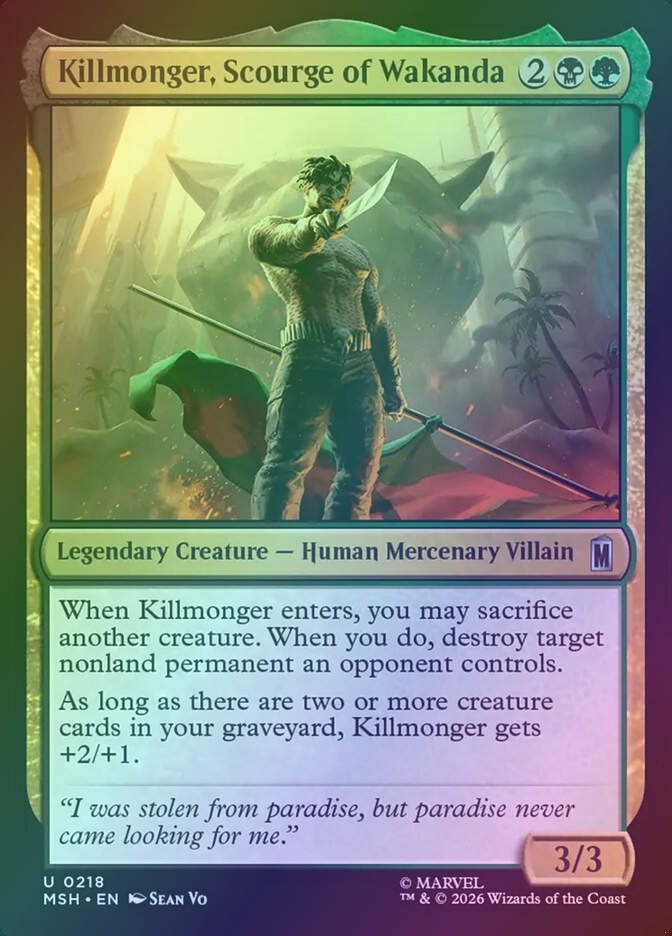 Killmonger, Scourge of Wakanda (MSH) (218) / Foil