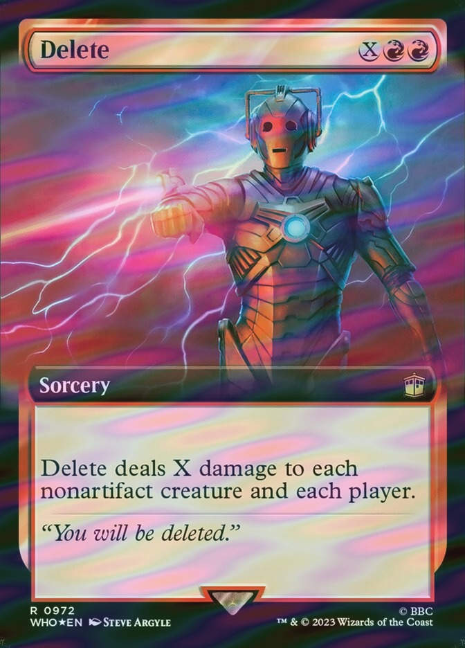 Delete (WHO) (972) / Extended Art / Surge Foil