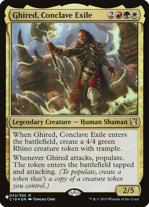 Ghired, Conclave Exile (PLST) (C19-42)