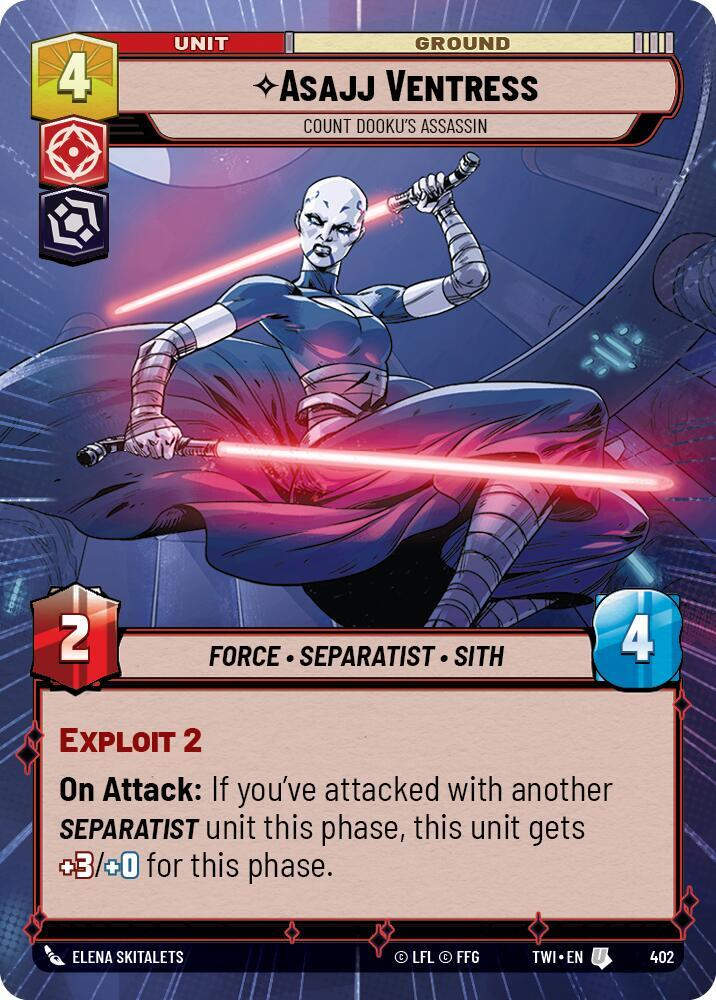 Asajj Ventress - Count Dooku's Assassin (Hyperspace) (TWI) (402)