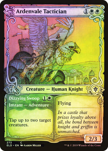 Ardenvale Tactician // Dizzying Swoop (ELD) (273) / Showcase / Foil