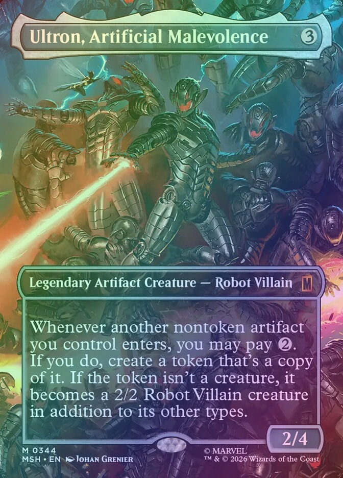 Ultron, Artificial Malevolence (MSH) (344) / Borderless / Foil