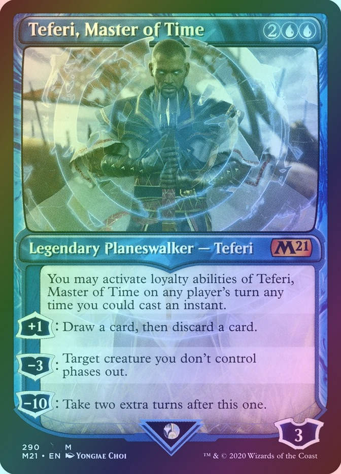 Teferi, Master of Time (M21) (290) / Showcase / Foil