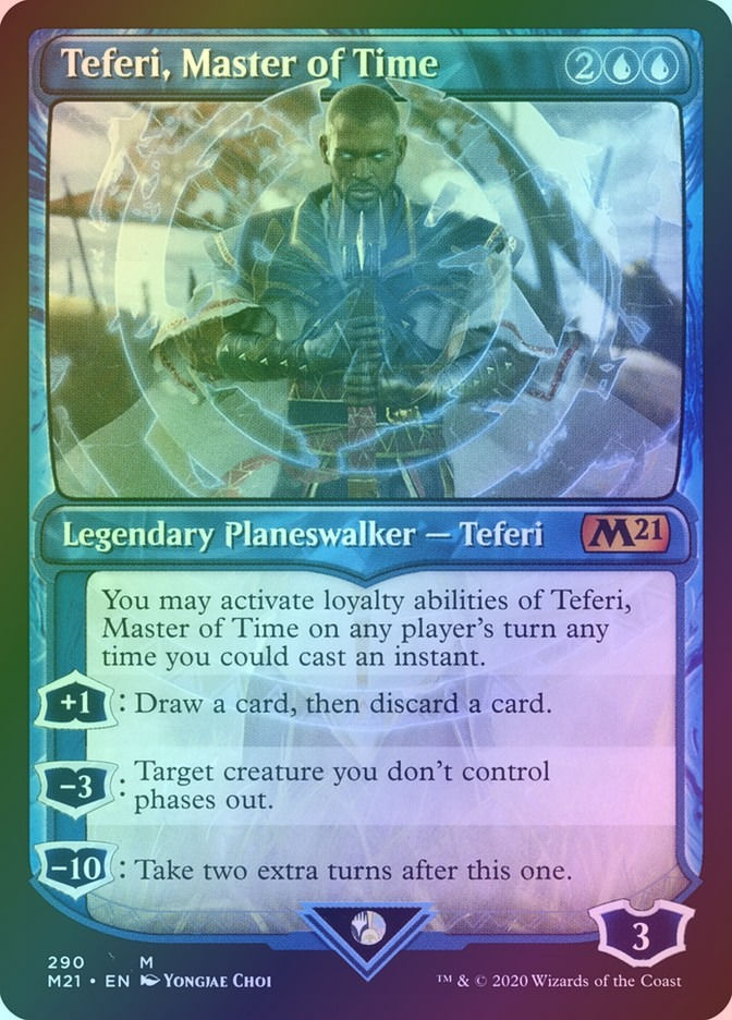 Teferi, Master of Time (M21) (290) / Showcase / Foil
