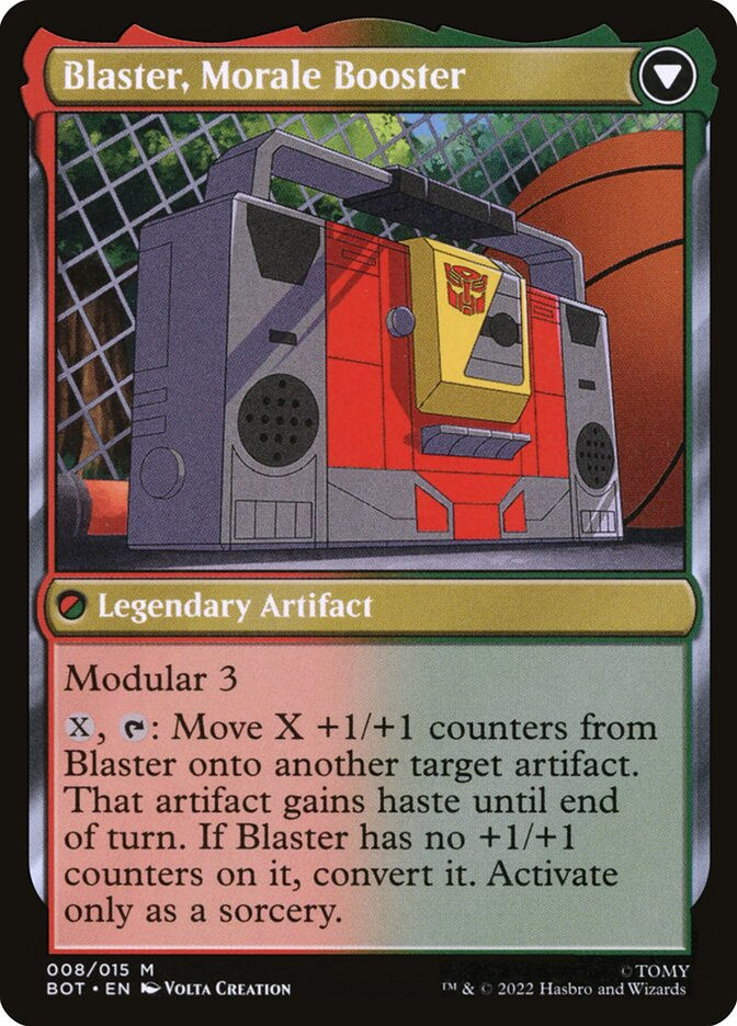 Blaster, Combat DJ // Blaster, Morale Booster (BOT) (8) — cara 2 de 2
