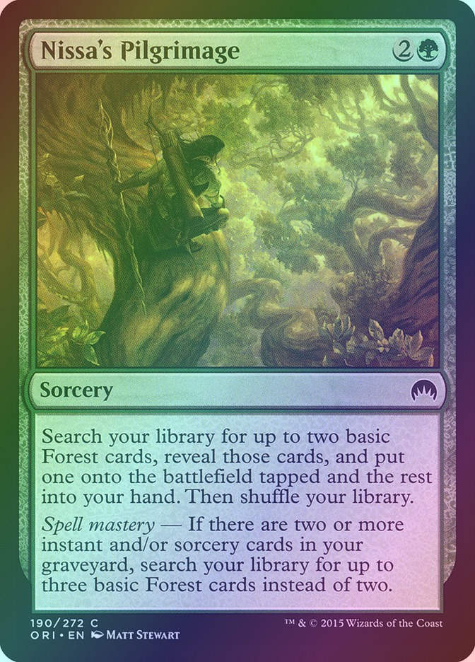 Nissa's Pilgrimage (ORI) (190) / Foil