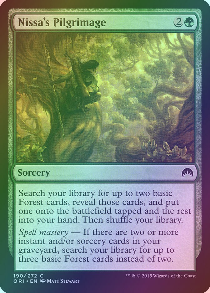 Nissa's Pilgrimage (ORI) (190) / Foil