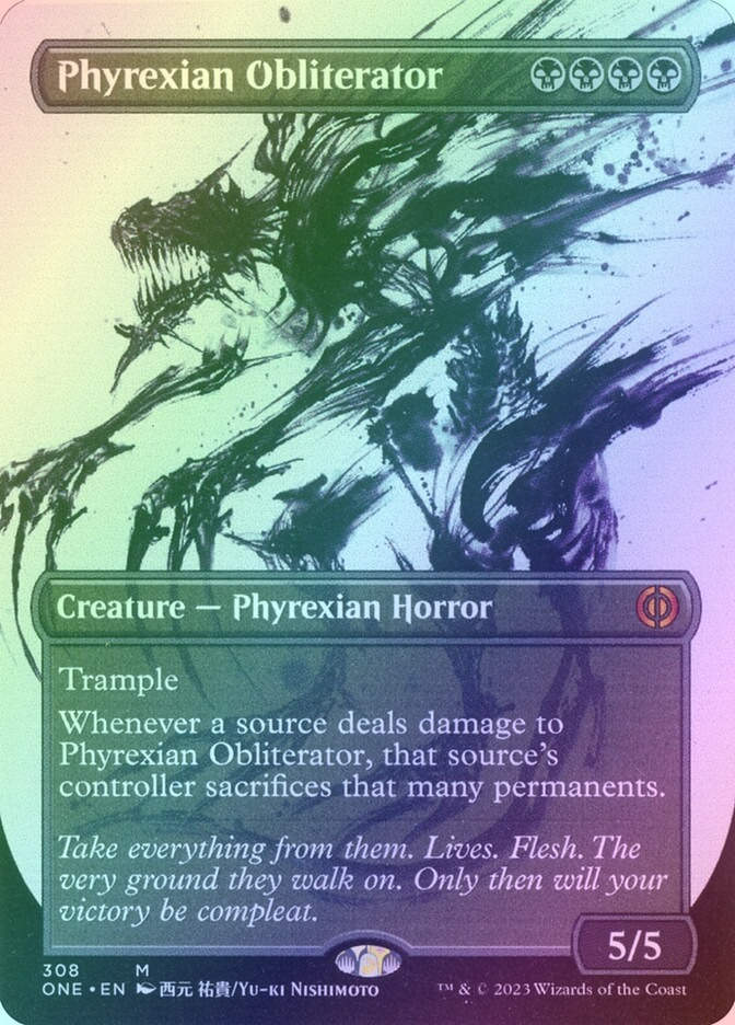 Phyrexian Obliterator (ONE) (308) / Borderless / Showcase / Foil
