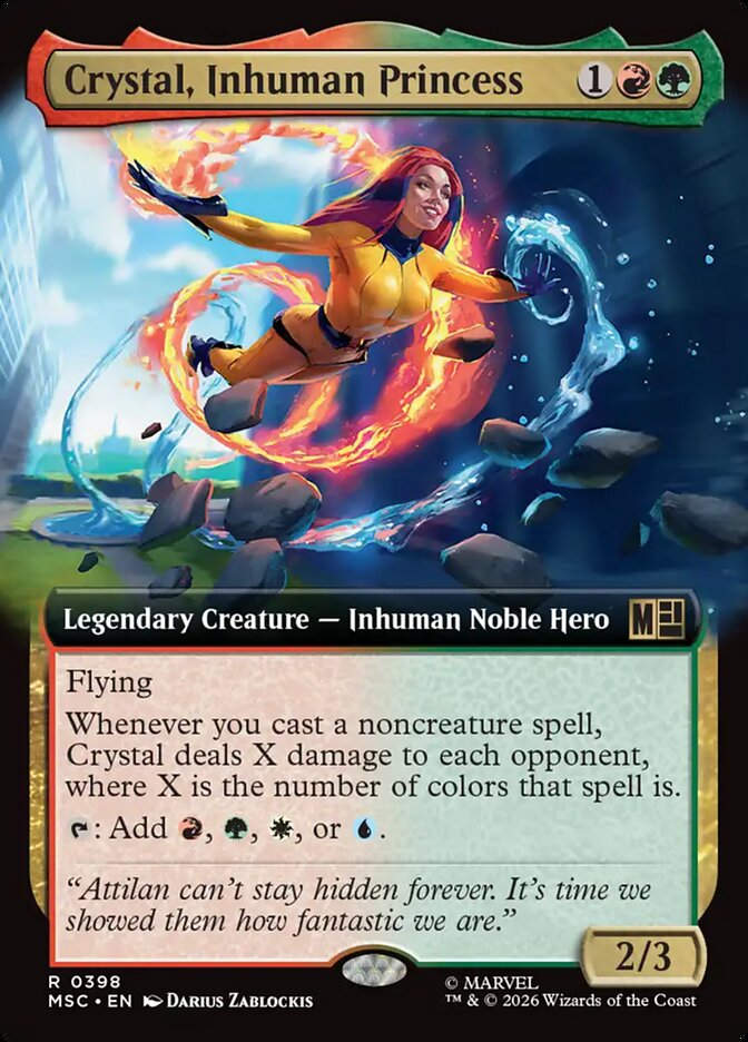 Crystal, Inhuman Princess (MSC) (398) / Extended Art