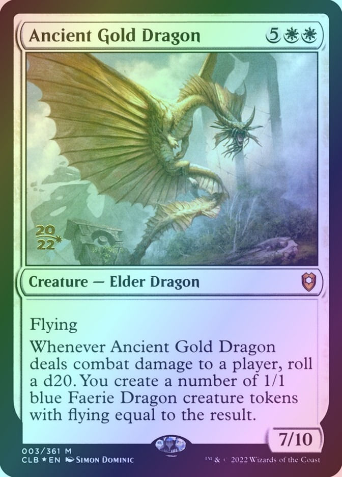 Ancient Gold Dragon (PCLB) (3s) / Foil