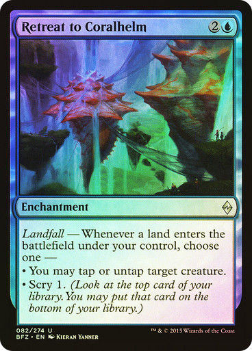 Retreat to Coralhelm (BFZ) (82) / Foil