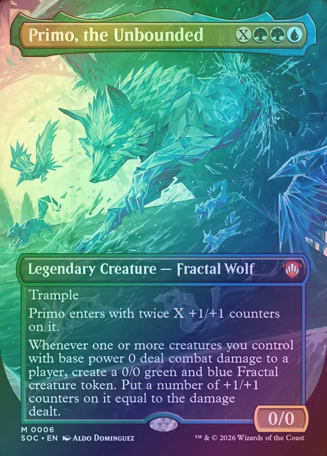 Primo, the Unbounded (SOC) (6) / Borderless / Foil