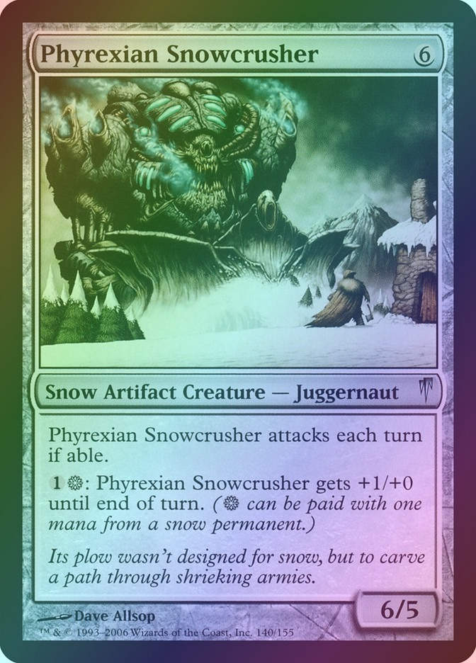 Phyrexian Snowcrusher (CSP) (140) / Foil