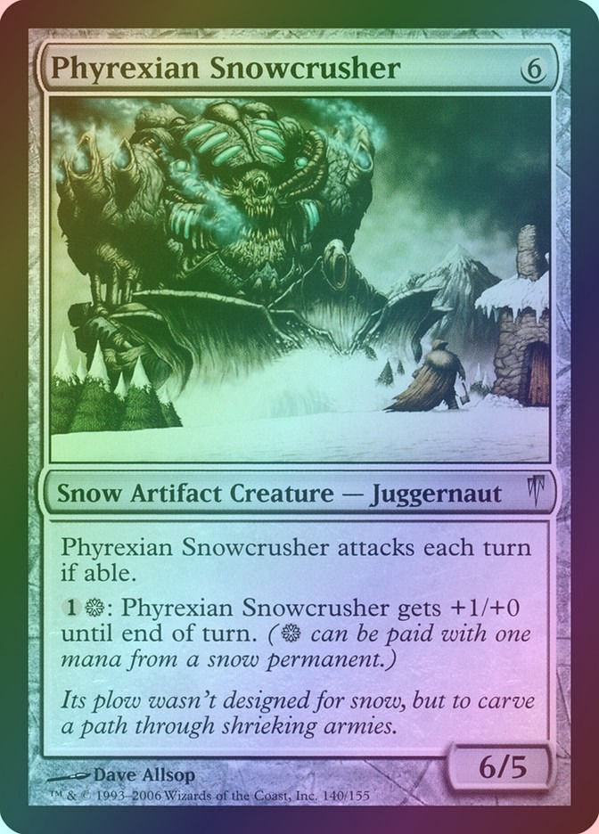 Phyrexian Snowcrusher (CSP) (140) / Foil
