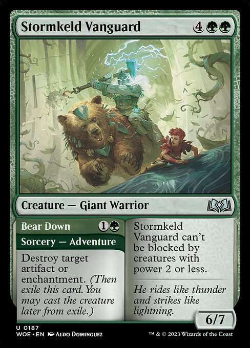 Stormkeld Vanguard // Bear Down (woe)