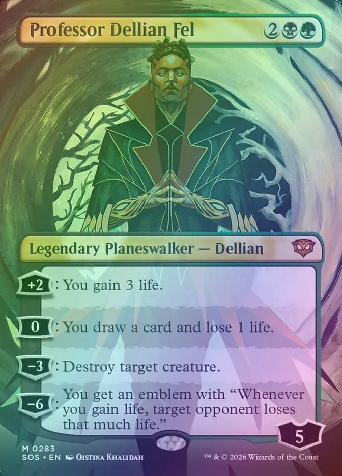 Professor Dellian Fel (SOS) (283) / Borderless / Foil