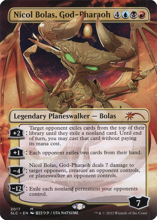 Nicol Bolas, God-Pharaoh (SLC) (2017) / Borderless