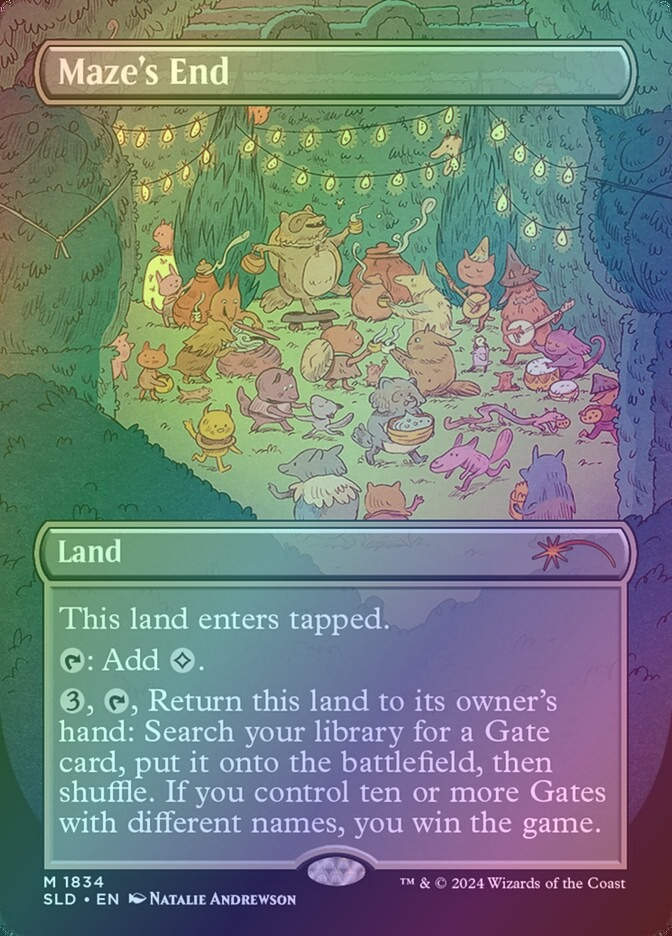 Maze's End (SLD) (1834) / Borderless / Rainbow Foil