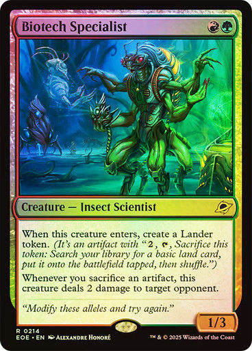 Biotech Specialist (EOE) (214) / Foil