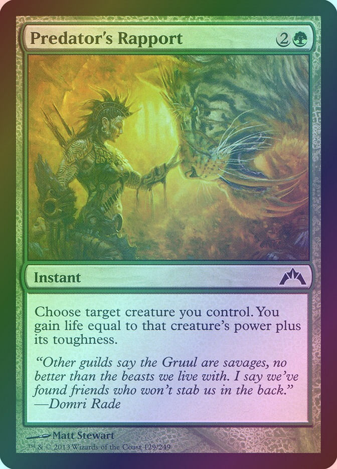 Predator's Rapport (GTC) (129) / Foil