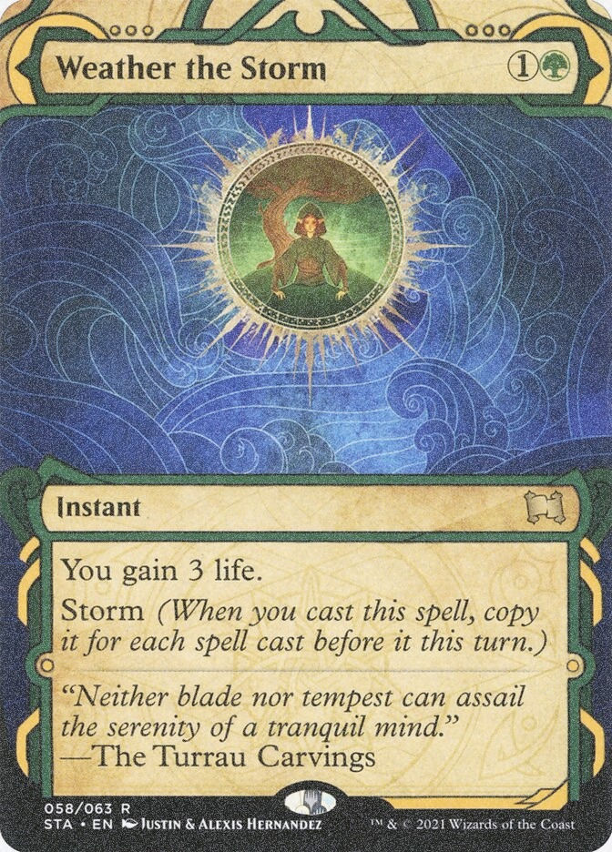 Weather the Storm (STA) (58) / Borderless / Showcase / Foil Etched