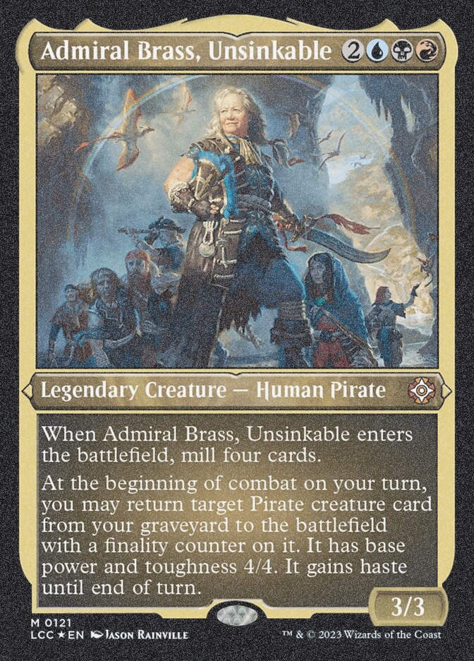 Admiral Brass, Unsinkable (LCC) (121) / Foil Etched