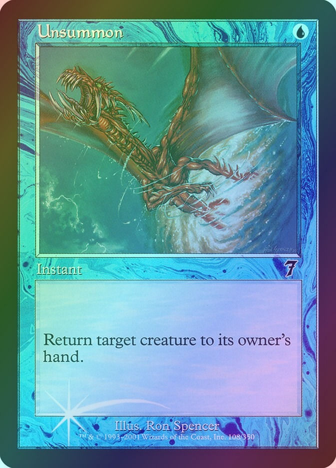 Unsummon (7ED) (108★) / Foil