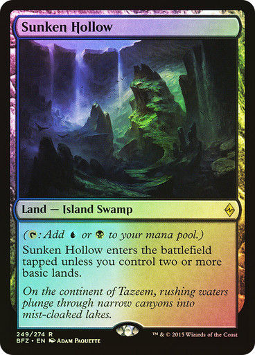 Sunken Hollow (BFZ) (249) / Foil