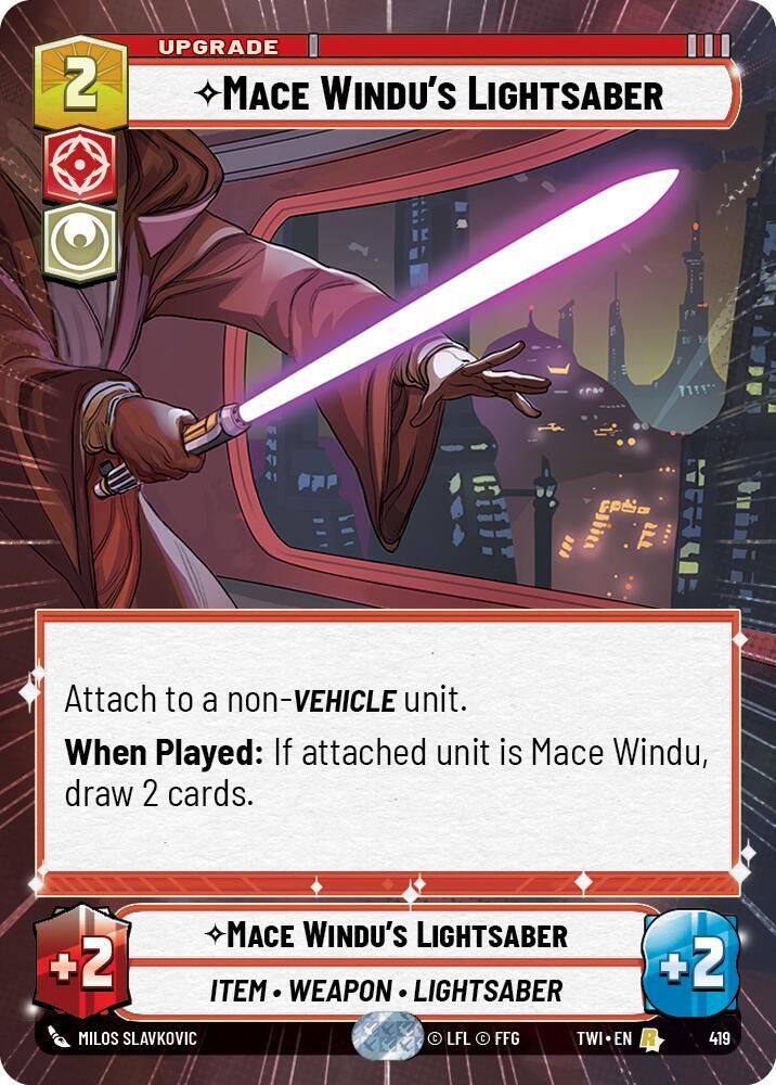 Mace Windu's Lightsaber (Hyperspace) (TWI) (419)