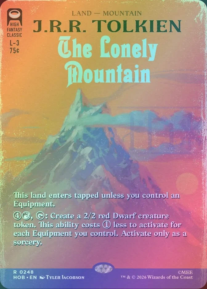 The Lonely Mountain (HOB) (248) / Borderless / Foil