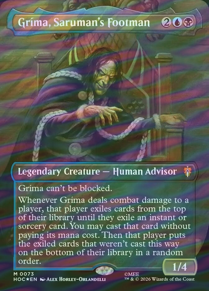 Gríma, Saruman's Footman (HOC) (73) / Surge Foil