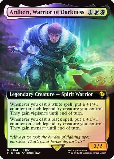 Ardbert, Warrior of Darkness (FIC) (164) / Extended Art / Foil