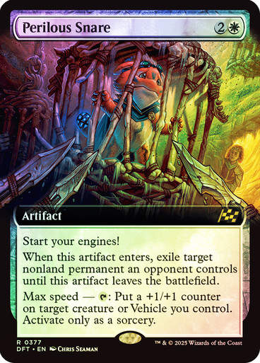 Perilous Snare (DFT) (377) / Foil / Extended Art