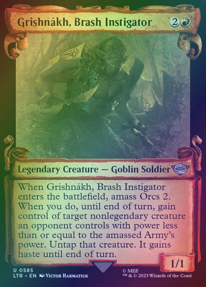Grishnákh, Brash Instigator (LTR) (585) / Showcase / Foil