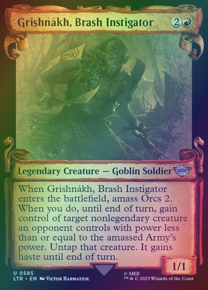 Grishnákh, Brash Instigator (LTR) (585) / Showcase / Foil