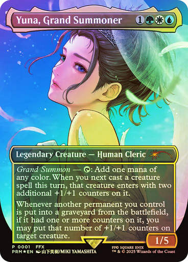Yuna, Grand Summoner (PW25) (16) / Borderless / Foil
