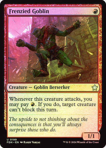 Frenzied Goblin (FDN) (199) / Foil
