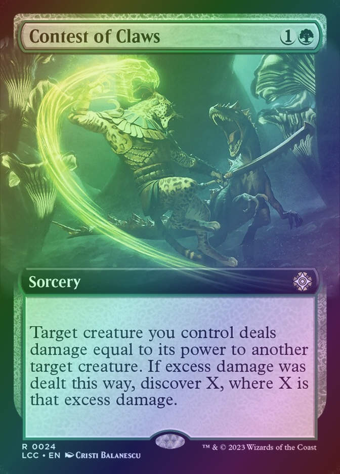 Contest of Claws (LCC) (24) / Extended Art / Foil