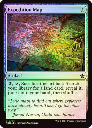 Expedition Map (FDN) (724) / Foil (Starter)