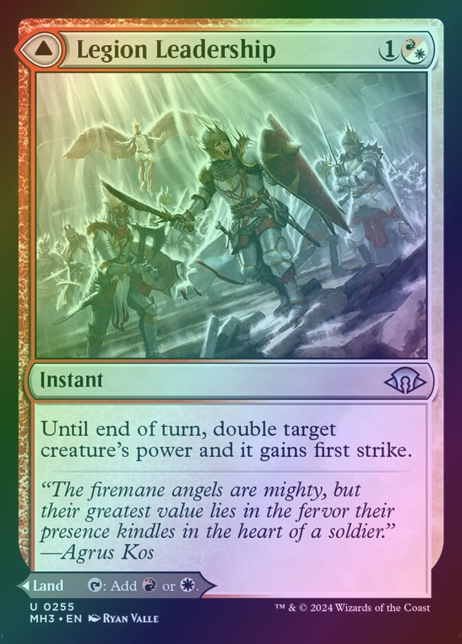Legion Leadership // Legion Stronghold (MH3) (255) / Foil — cara 1 de 2