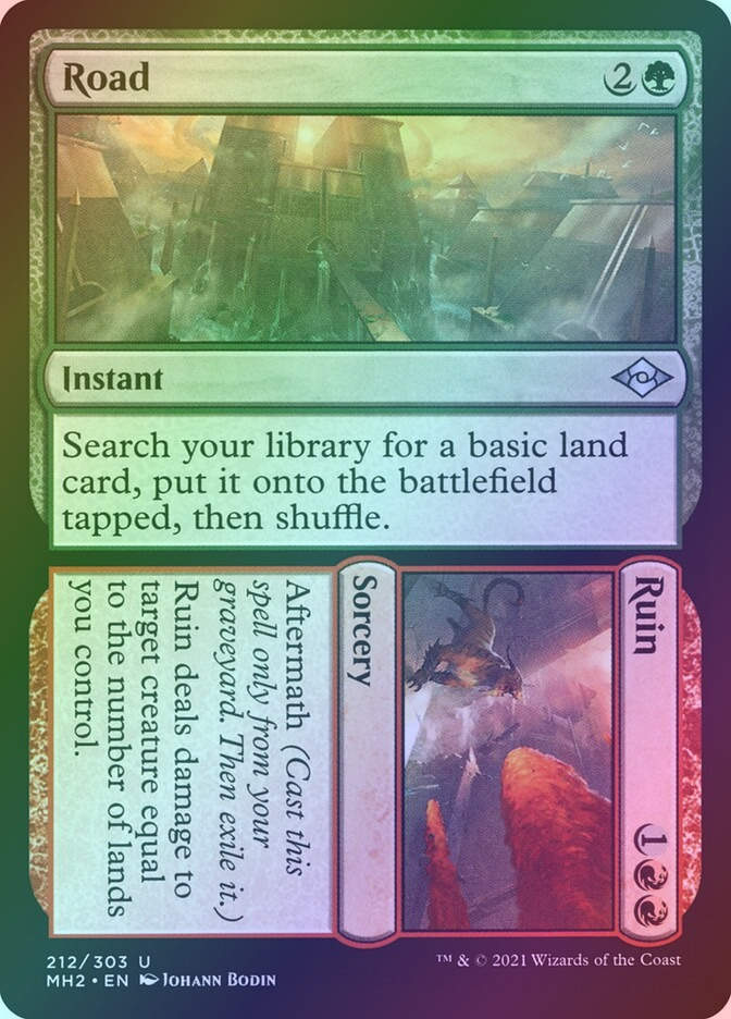 Road // Ruin (MH2) (212) / Foil